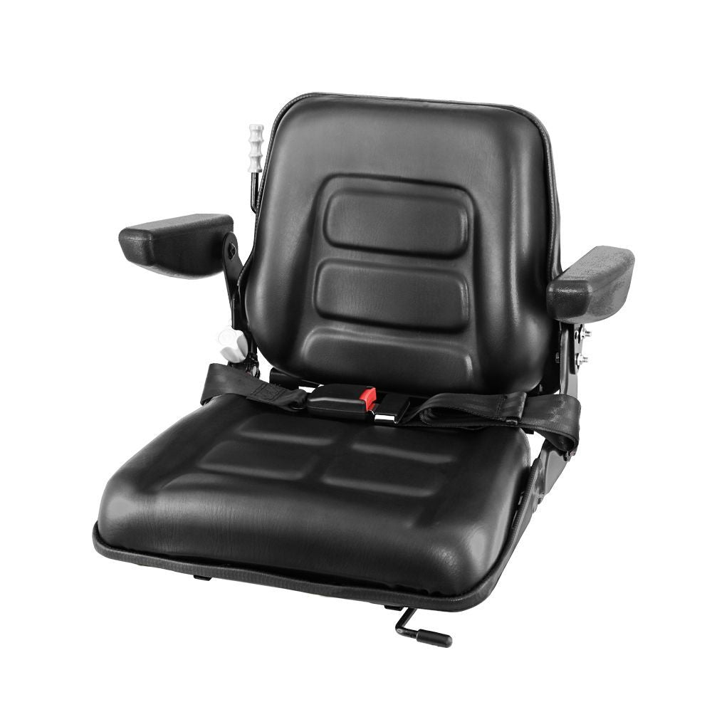 Marlook Tractor Seat Forklift Excavator Universal Suspension Armrest Truck Chair