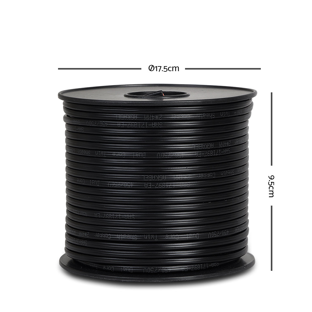 Marlook 3MM 100M Twin Core Wire Electrical Cable Extension Car 450V 2 Sheath