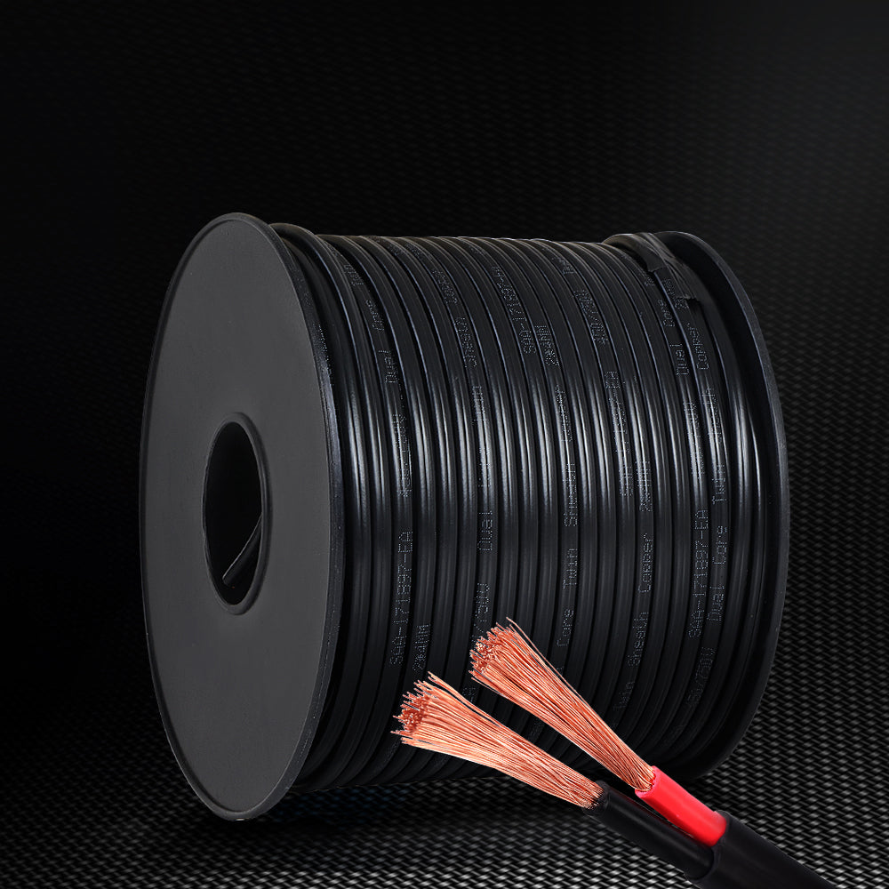 Marlook 4MM 100M Twin Core Wire Electrical Cable Extension Car 450V 2 Sheath