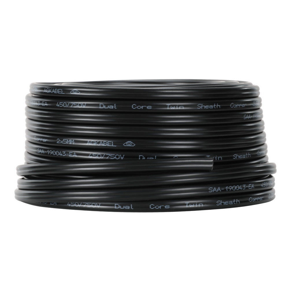 Marlook 5MM 30M Twin Core Wire Electrical Cable Extension Car 450V 2 Sheath