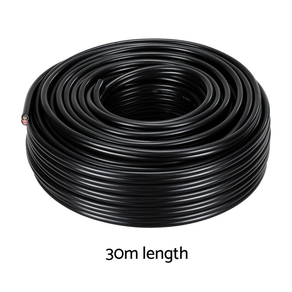 Marlook 8B&S 30M Twin Core Wire Electrical Cable Extension Car 450V 2 Sheath
