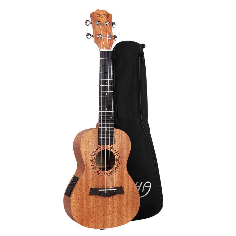 Marlook 26" Ukulele Equaliser Natural Mahogany Tenor Beginner Gift w/ Bag