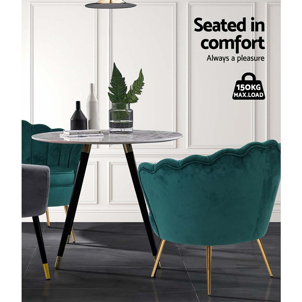 Marlook Armchair Velvet Green Callista