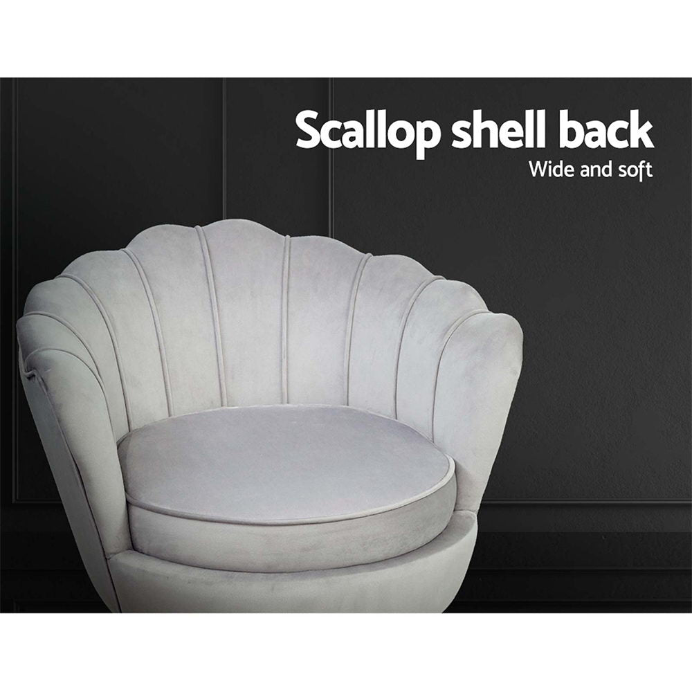 Marlook Armchair Velvet Grey Callista
