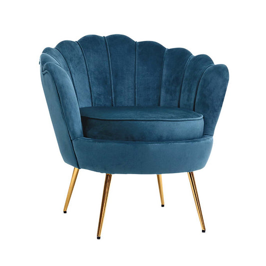 Marlook Armchair Velvet Blue Callista