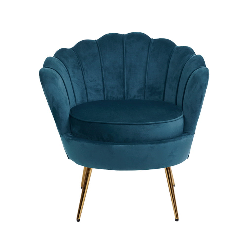 Marlook Armchair Velvet Blue Callista