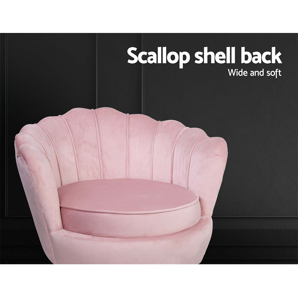 Marlook Armchair Velvet Pink Callista