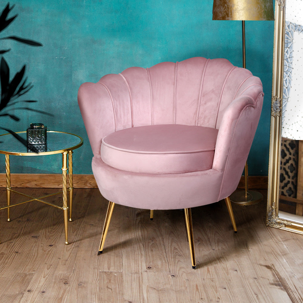 Marlook Armchair Velvet Pink Callista