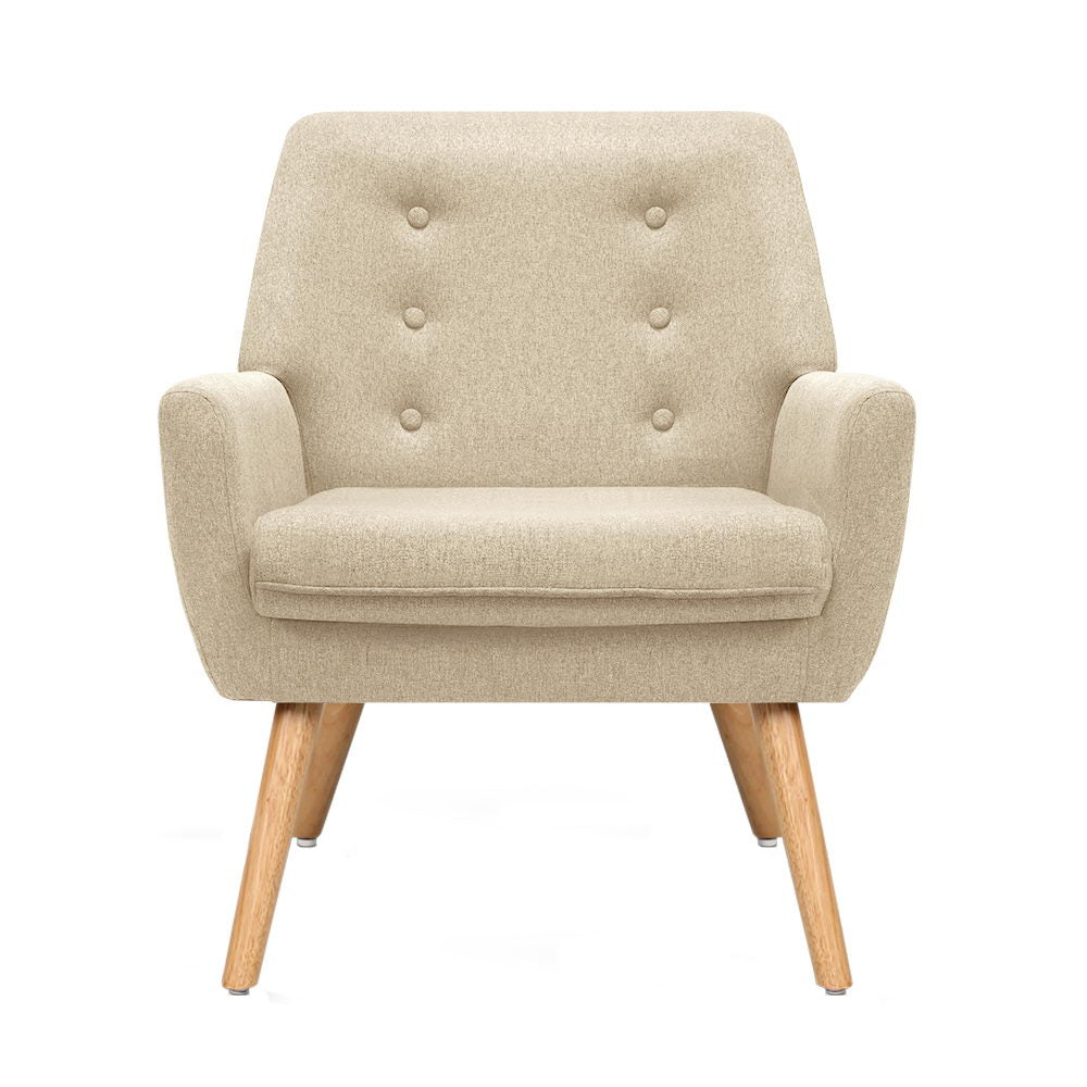 Marlook Fabric Dining Armchair - Beige