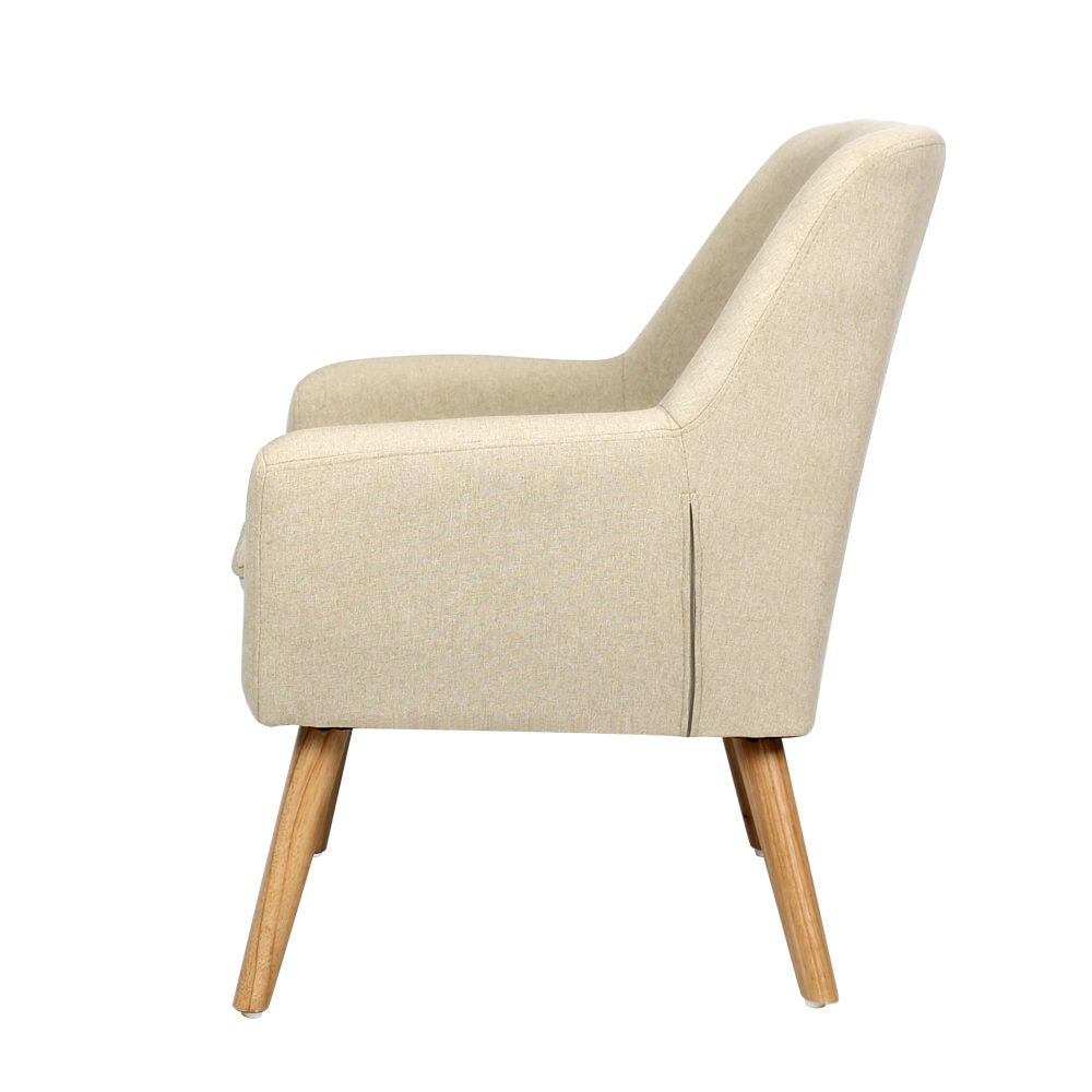 Marlook Fabric Dining Armchair - Beige