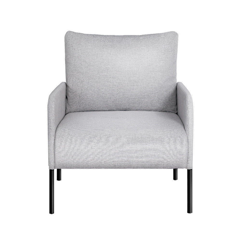 Marlook Armchair Accent Chair Pillow Fabric Grey