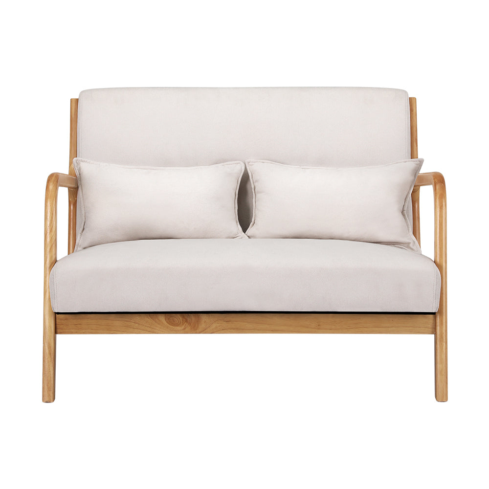 Marlook Armchair Lounge Chair Accent Armchairs Couch Sofa Loveseat Beige Wood