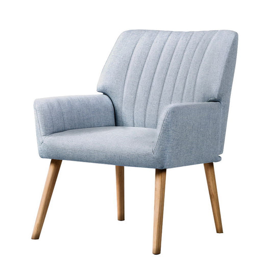Marlook Armchair Fabric Blue Grey Sebastini