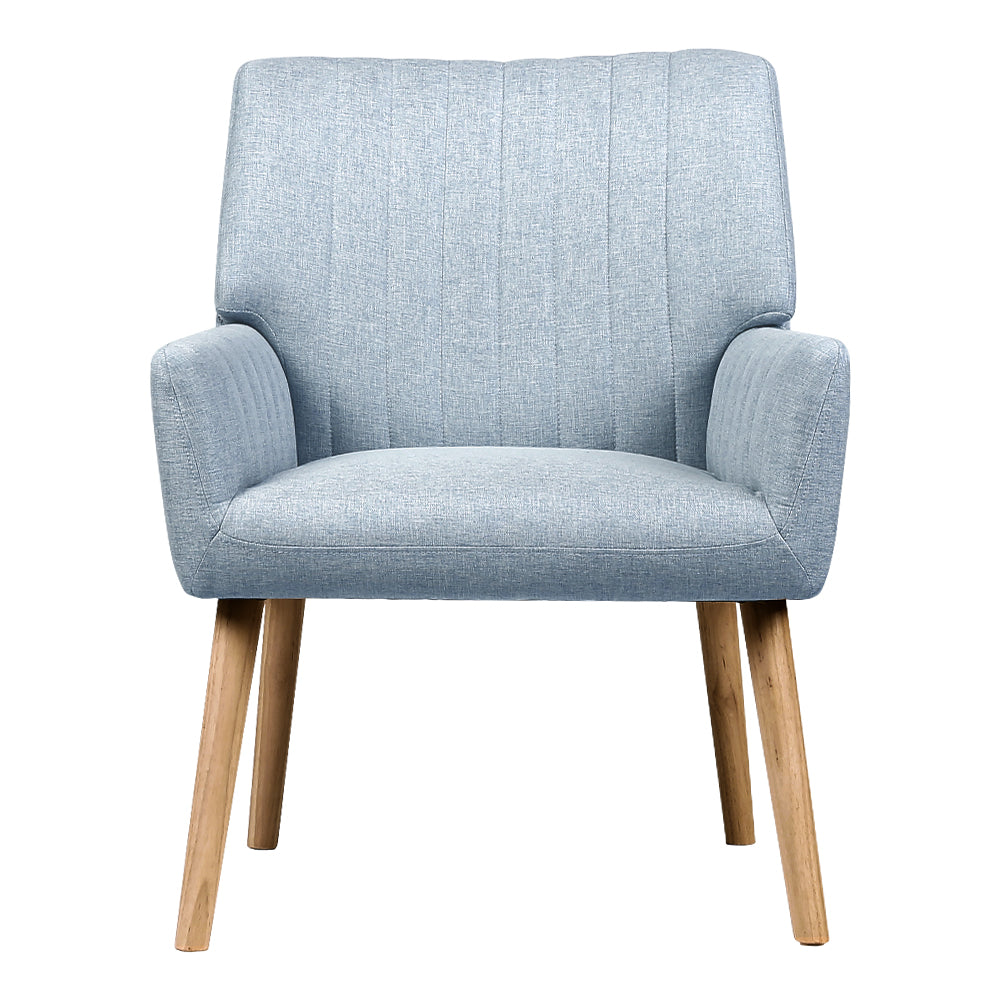 Marlook Armchair Fabric Blue Grey Sebastini