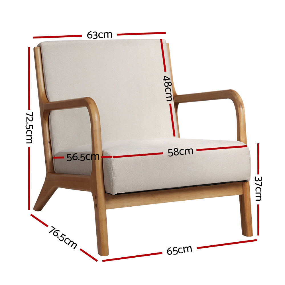 Marlook Armchair Fabric Beige Olive