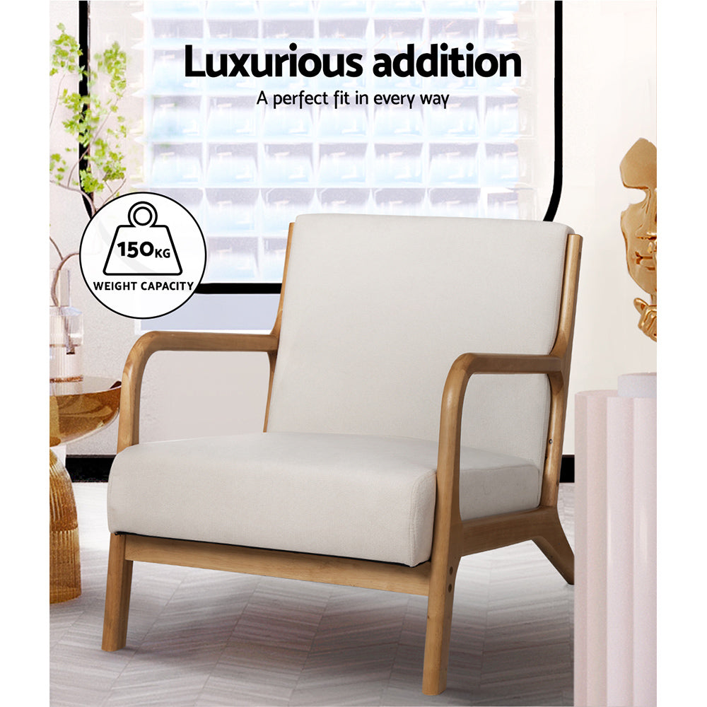 Marlook Armchair Fabric Beige Olive