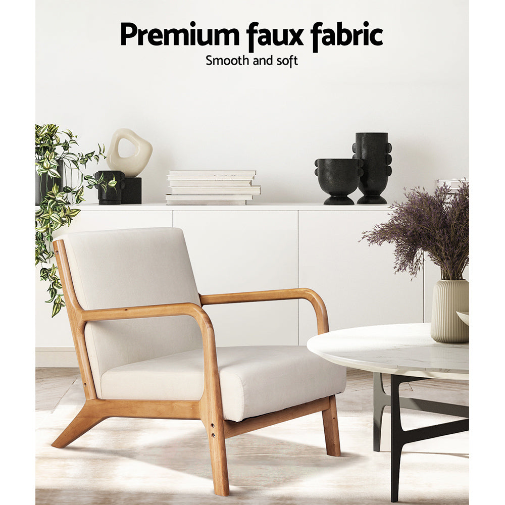 Marlook Armchair Fabric Beige Olive