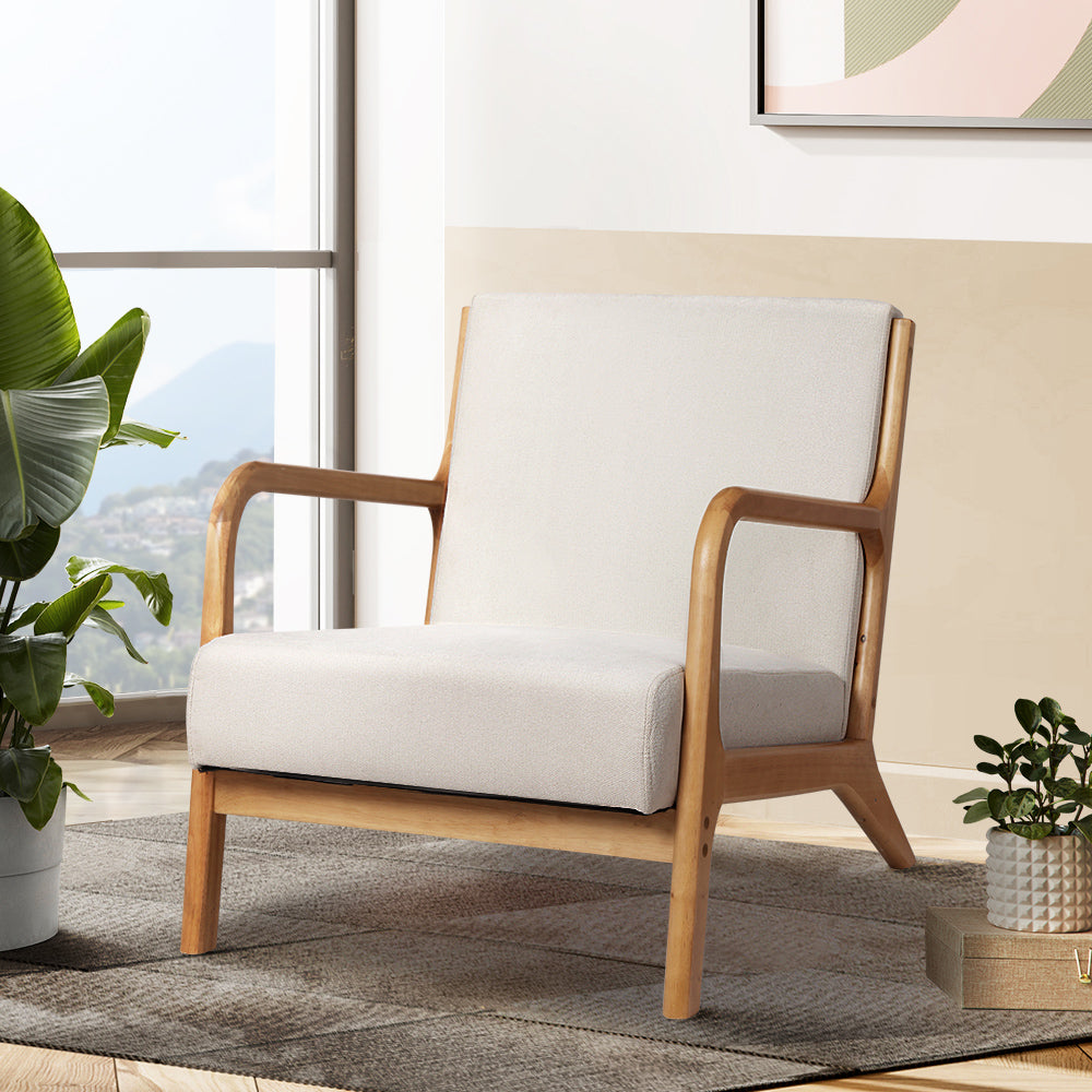 Marlook Armchair Fabric Beige Olive
