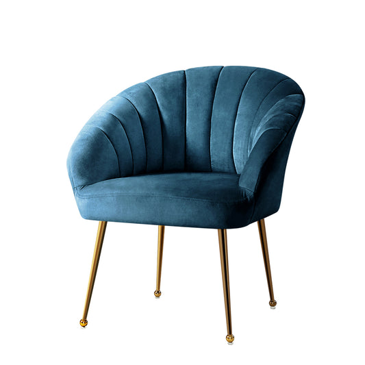 Marlook Armchair Velvet Blue Eloise