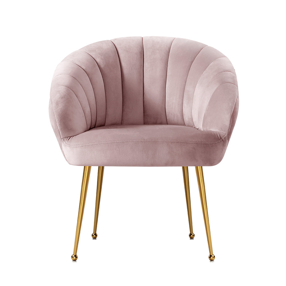 Marlook Armchair Velvet Pink Eloise