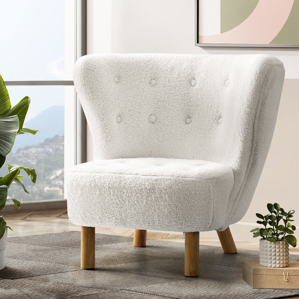 Marlook Armchair Lounge Accent Chair Armchairs Couch Chairs Sofa Bedroom White