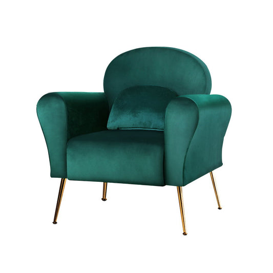 Marlook Armchair Green Velvet Caroline