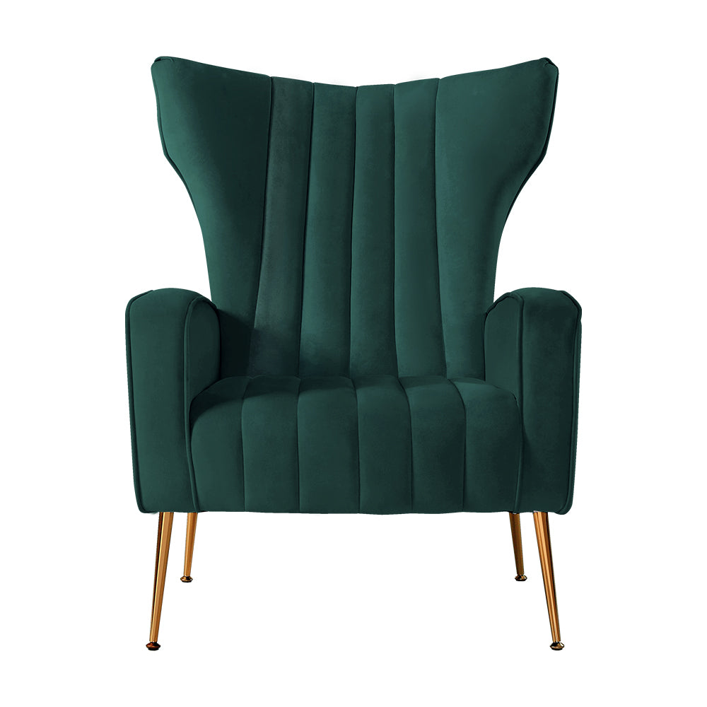 Marlook Armchair Green Velvet Kate