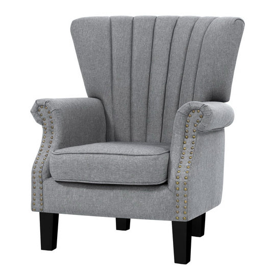 Marlook Armchair Wingback Grey Andrew