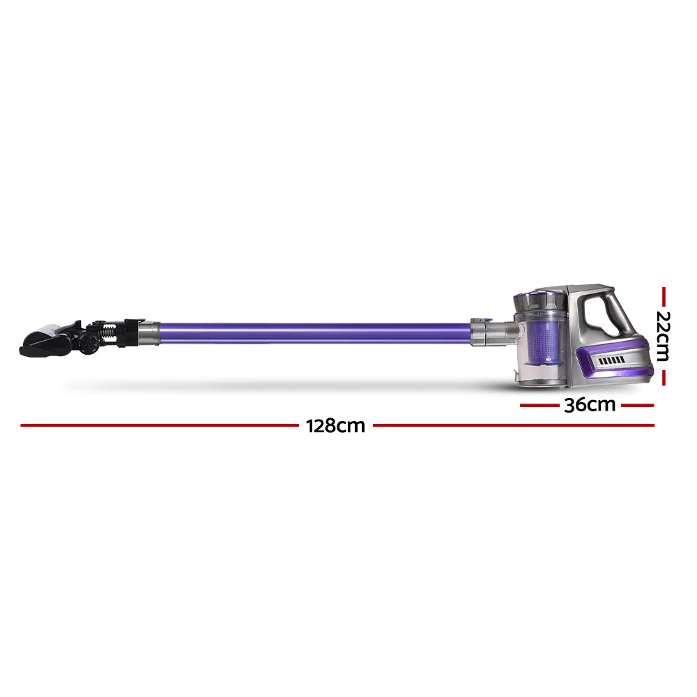 Marlook Stick Vacuum Cleaner Cordless Roller Brush 150W Purple
