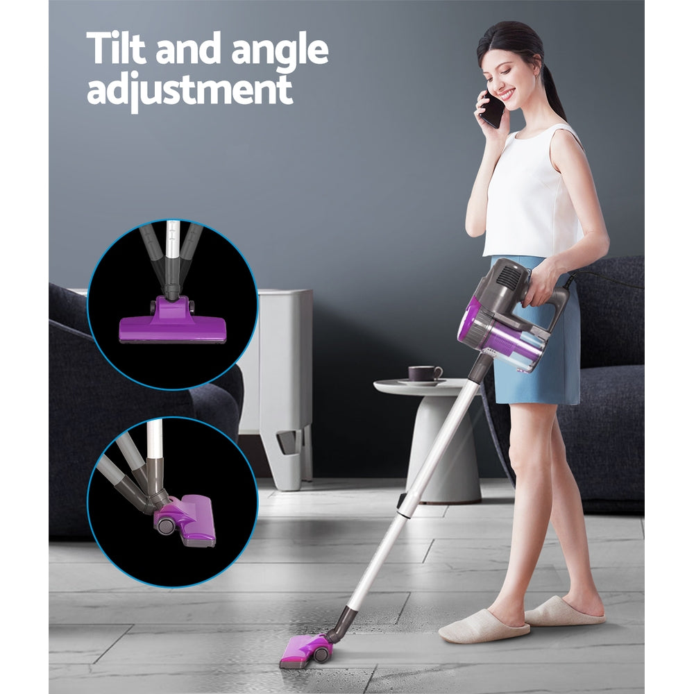 Marlook Stick Vacuum Cleaner Bagless Corded 500W Purple