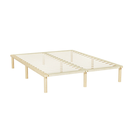 Marlook Bed Frame Double Size Wooden Base Mattress Platform Timber Pine AMBA