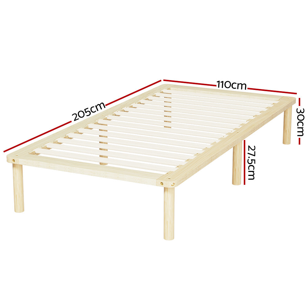 Marlook Bed Frame King Single Size Wooden Base Mattress Platform Timber Pine AMBA