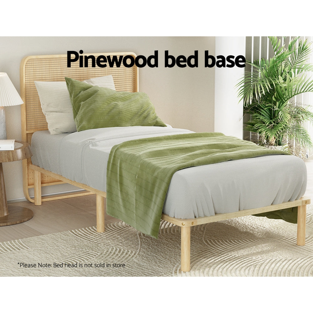 Marlook Bed Frame King Single Size Wooden Base Mattress Platform Timber Pine AMBA