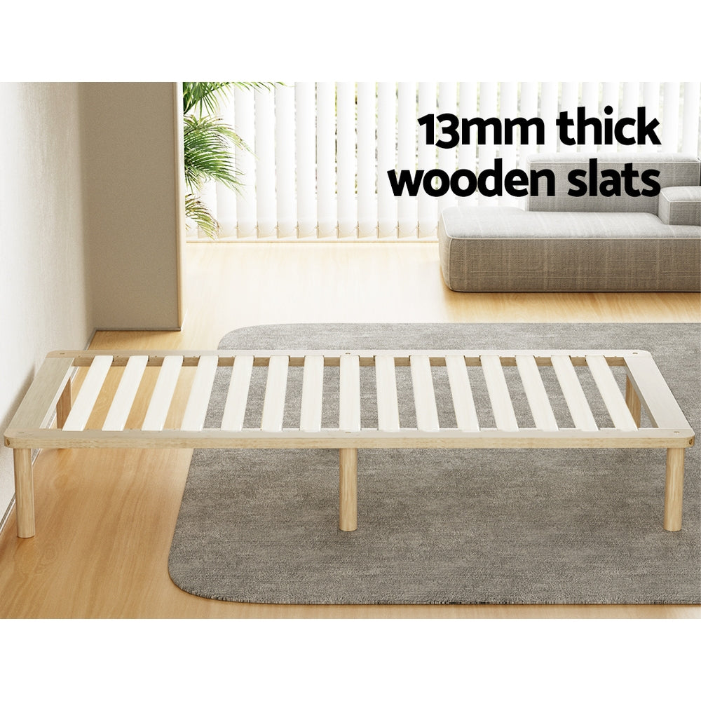 Marlook Bed Frame King Single Size Wooden Base Mattress Platform Timber Pine AMBA