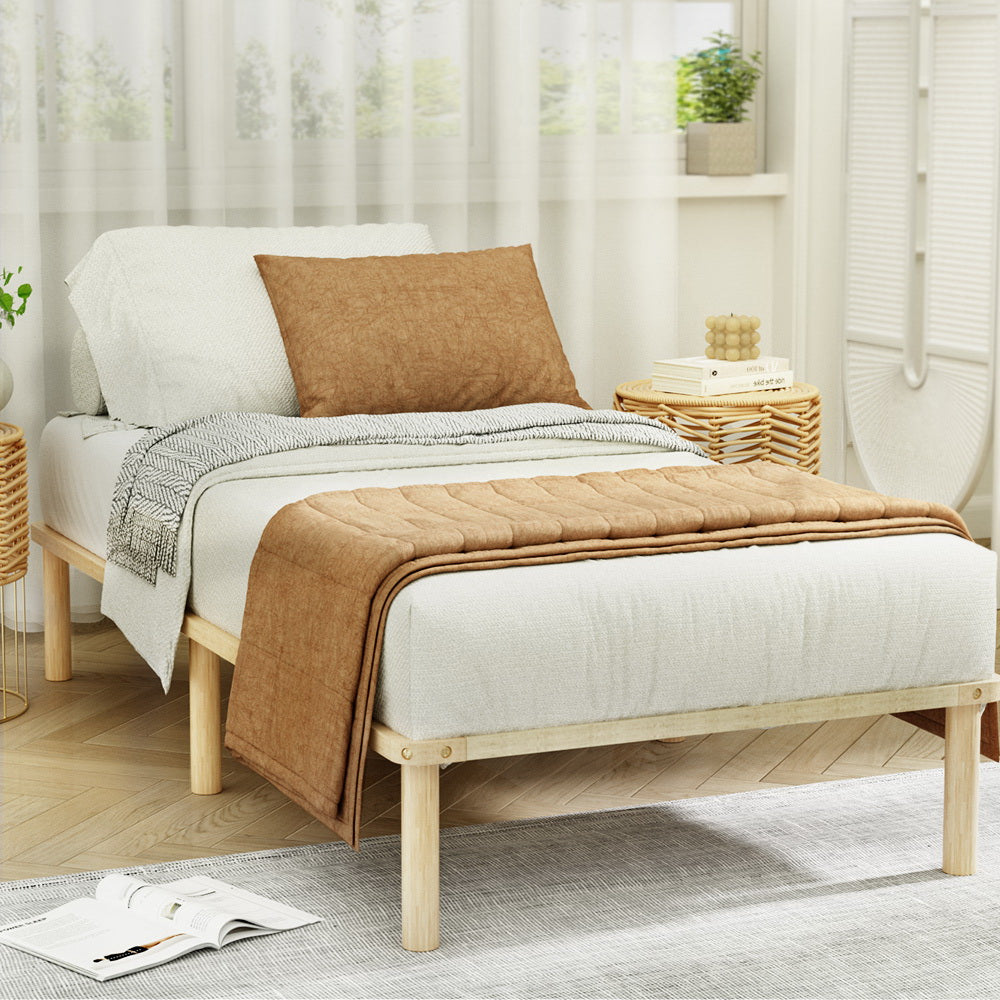 Marlook Bed Frame King Single Size Wooden Base Mattress Platform Timber Pine AMBA
