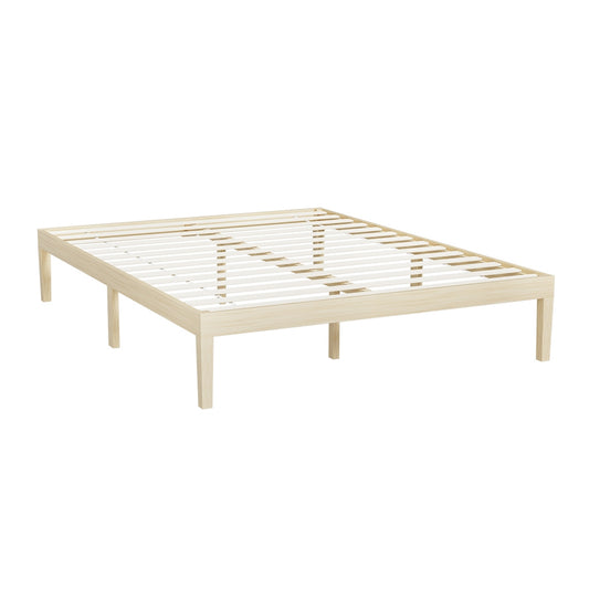 Marlook Bed Frame Double Size Wooden Base Mattress Platform Timber Pine BRUNO