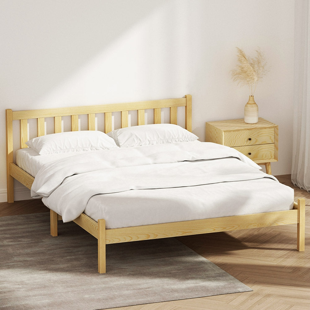 Marlook Bed Frame Double Size Wooden Oak SOFIE