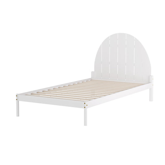 Marlook Bed Frame King Single Size Wooden White DALY