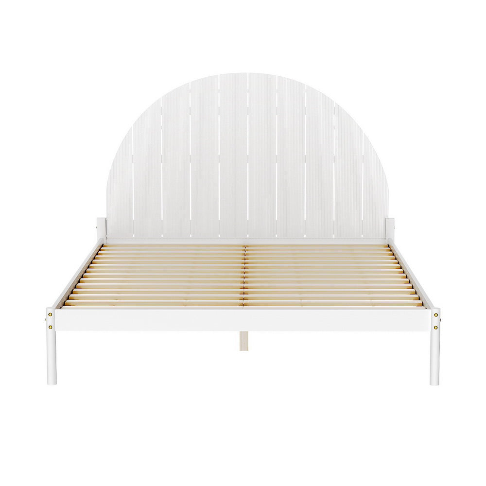 Marlook Bed Frame Queen Size Wooden White DALY