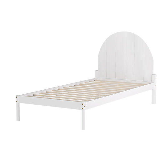 Marlook Bed Frame Single Size Wooden White DALY