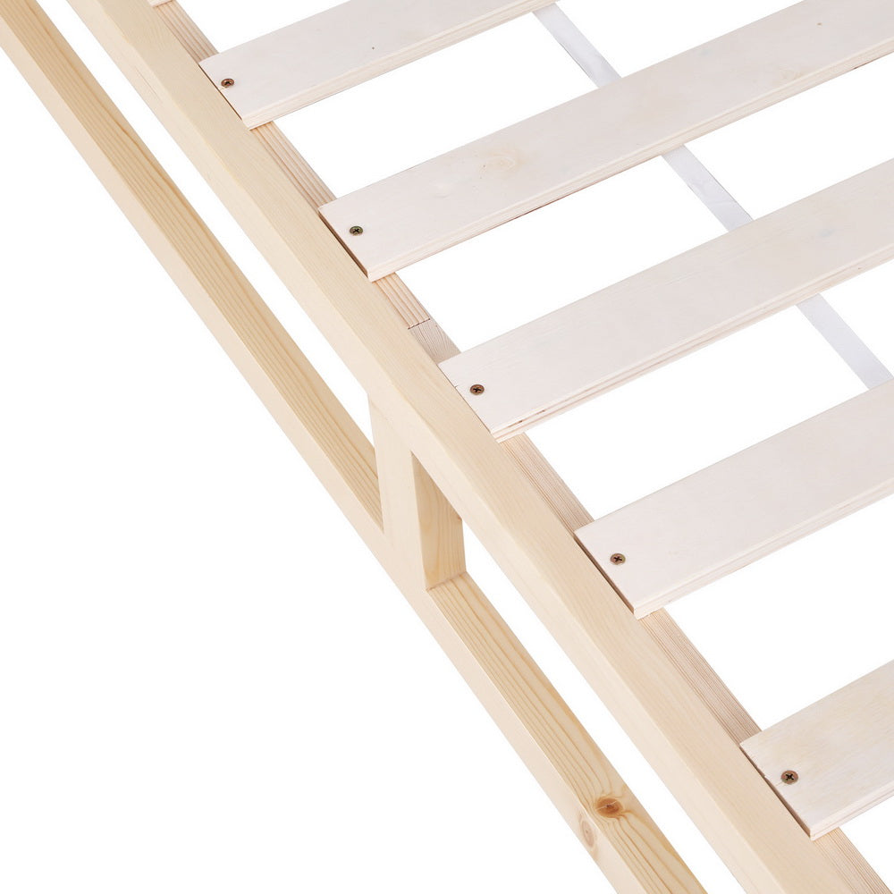 Marlook Bed Frame King Size Wooden Base Mattress Platform Timber Pine KALAM