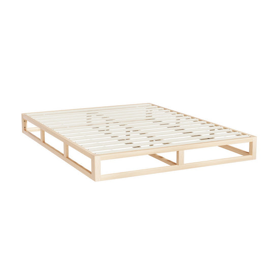 Marlook Bed Frame Queen Size Wooden Base Mattress Platform Timber Pine KALAM