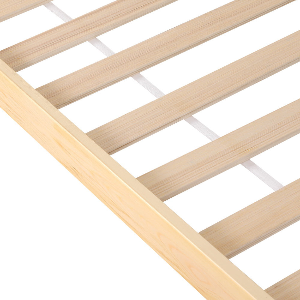 Marlook Bed Frame Double Size Rattan Wooden RITA