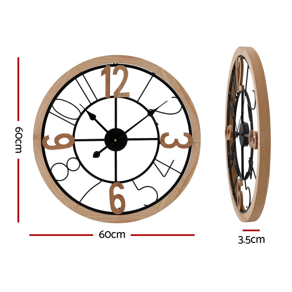 Marlook 60CM Wall Clock Wooden