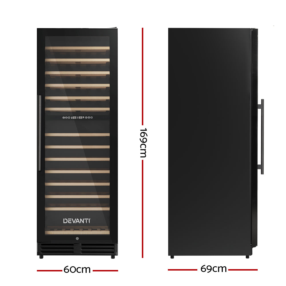 Marlook Wine Fridge Cooler Dual Zone 128 Bottles