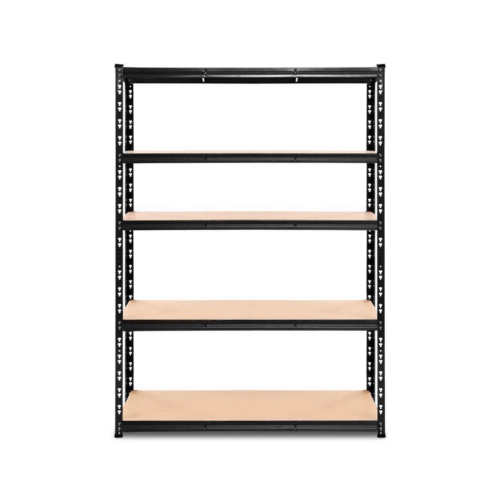 Marlook 1.8M Warehouse Racking Shelving Storage Shelf Garage Shelves Rack Steel Black