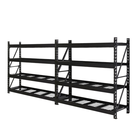 Marlook 4Mx2M Garage Shelving Warehouse Rack Pallet Racking Storage Shelve Black