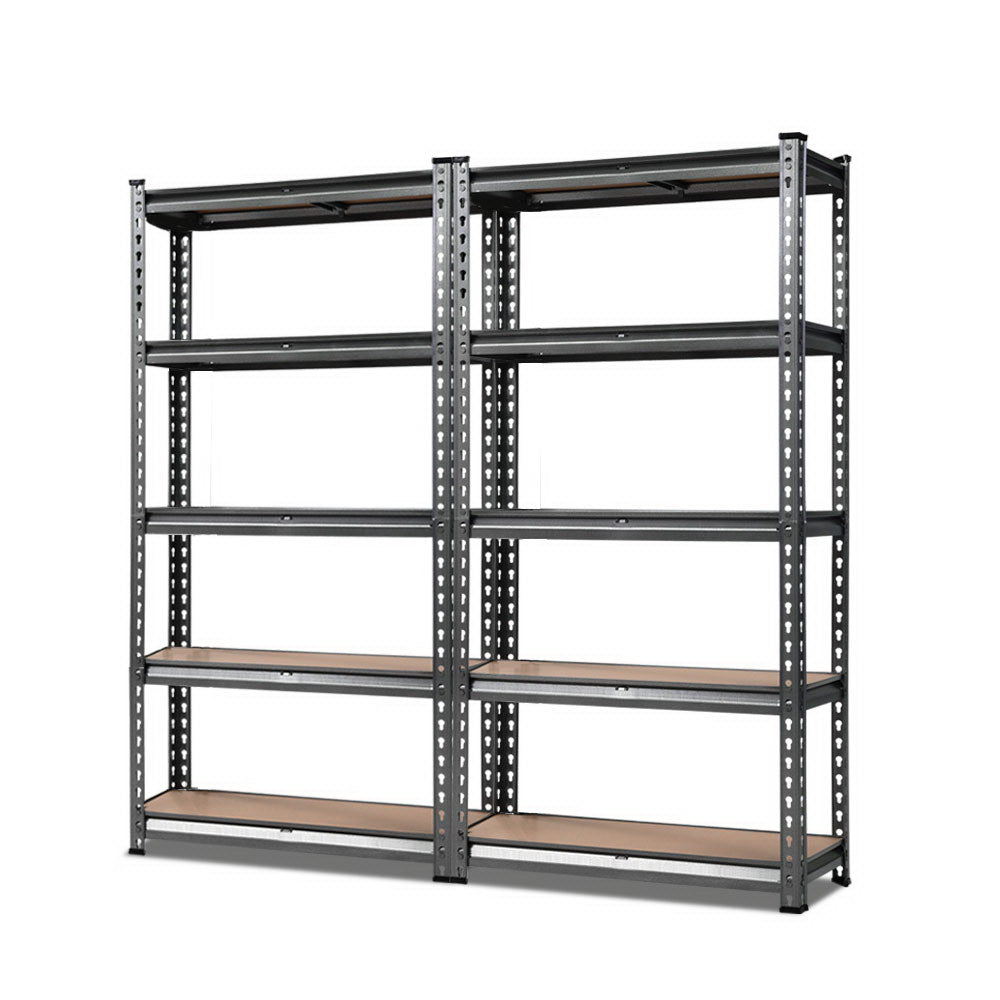 Marlook 2x1.5M Steel Warehouse Racking Rack Shelving Storage Garage Shelves Shelf