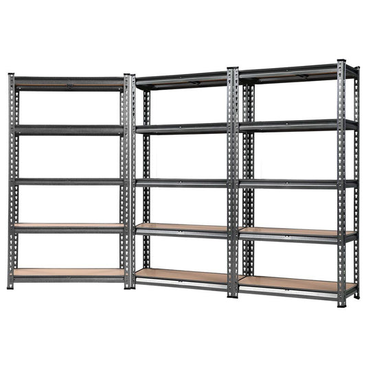 Marlook 3x1.5M Garage Shelving Warehouse Rack Pallet Racking Storage Charcoal