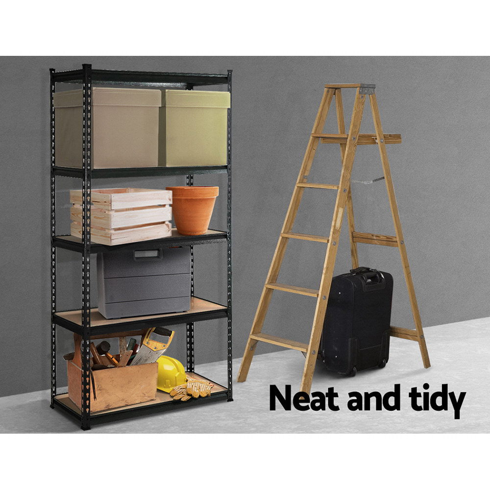 Marlook 1.8M Garage Shelving Warehouse Rack Pallet Racking Storage Shelf Charcoal